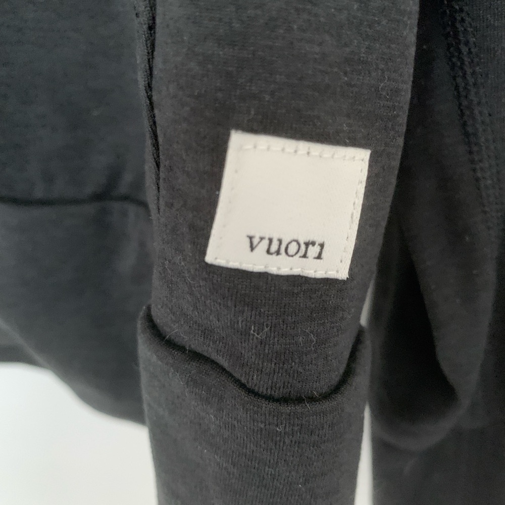 Vuori Halo Performance Full Zip Hoodie | Black | Size Large | DreamKnit™ - Picture 2 of 12